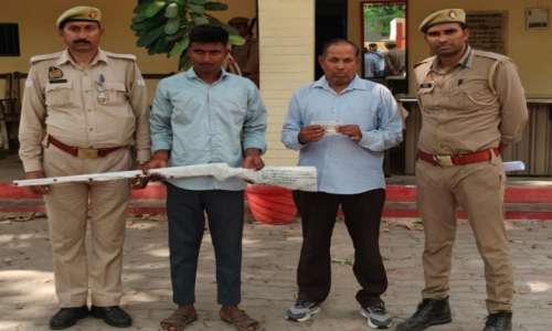 लाइसेंसी बंदूक से फायर कर युवक को घायल करने वाला अभियुक्त व लाइसेंसी गिरफ्तार