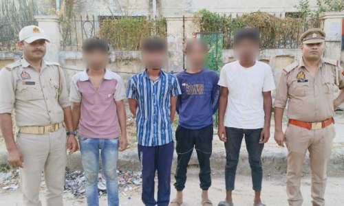 घर में घुसकर चोरी करने वाले चार   अभियुक्त गिरफ्तार व दो बाल अपचारी पुलिस संरक्षण में