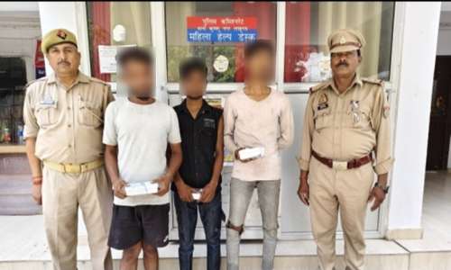 बंद घरो की रैकी कर चोरी करने वाले तीन अभियुक्तों को कृष्णानगर पुलिस ने दबोचा
