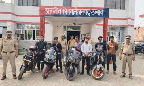 हाइवे पर बाइक से स्टंट करने वाले 06 युवक गिरफ्तार, चार बाइके की गई सीज